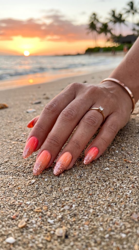 summer ombre nails