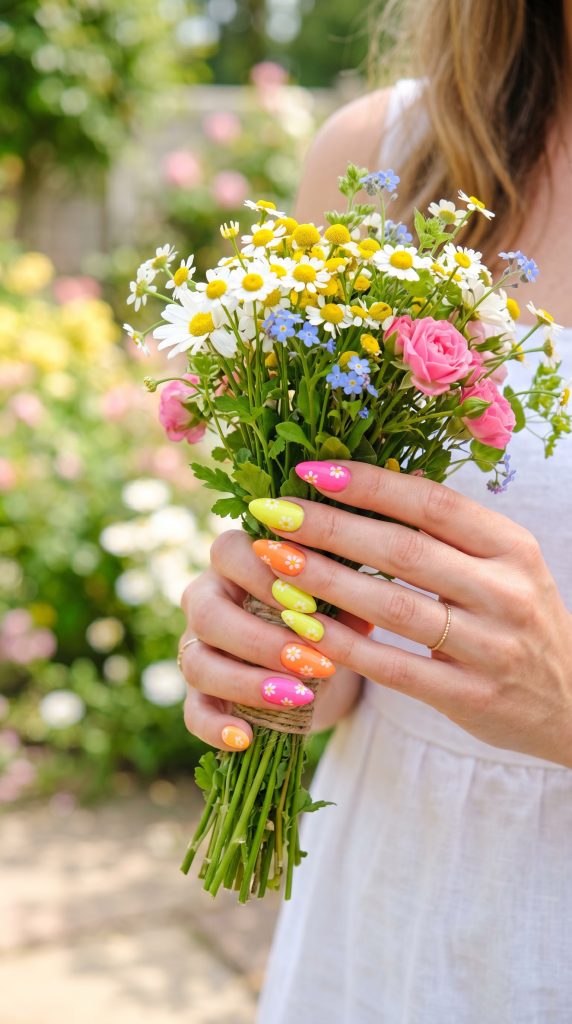 bright summer nails