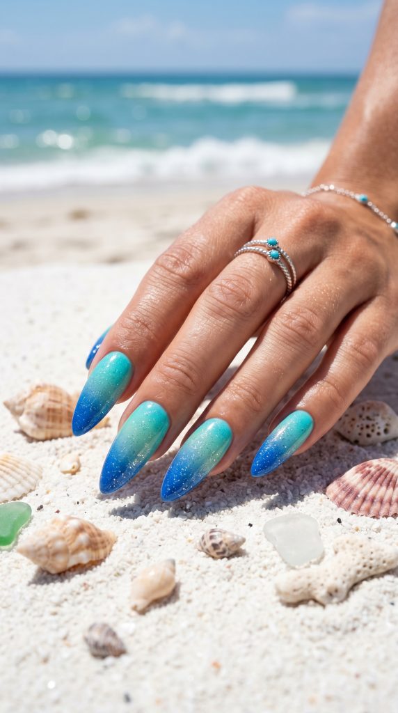 summer ombre nails