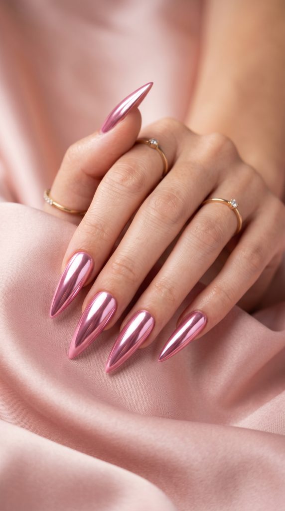 summer stiletto nails
