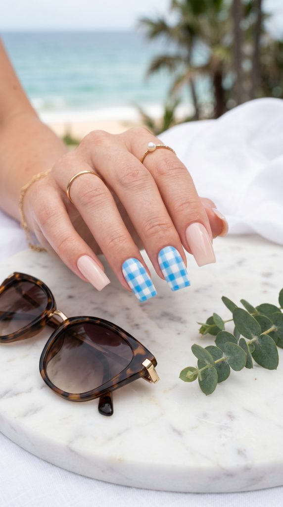 Plaid Nails