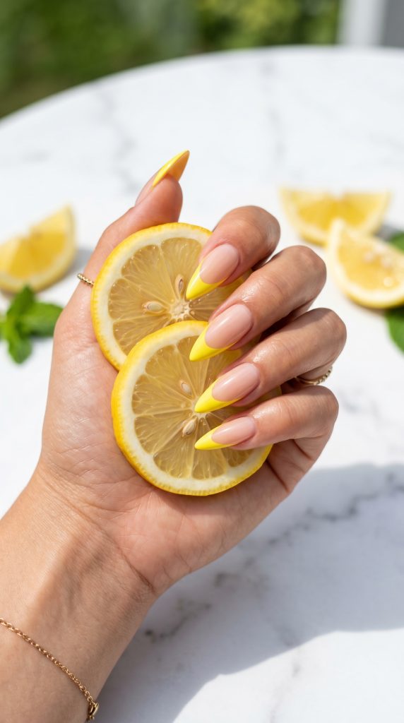 summer stiletto nails