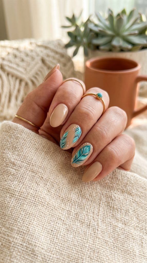 summer boho nails