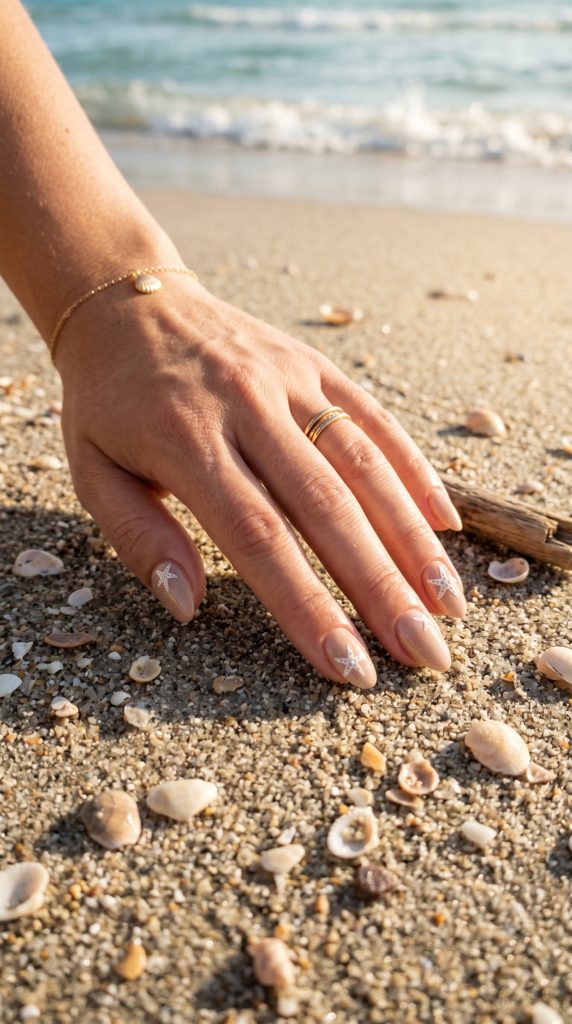 short beach nails