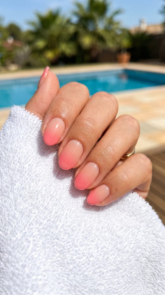 simple summer nails short