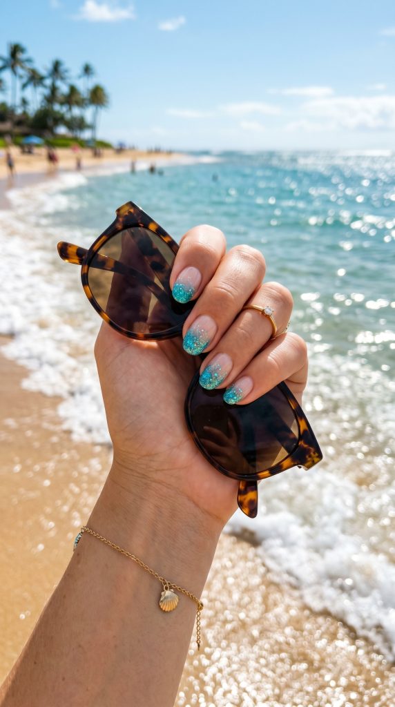 short beach nails