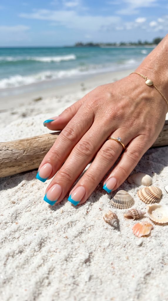 short beach nails
