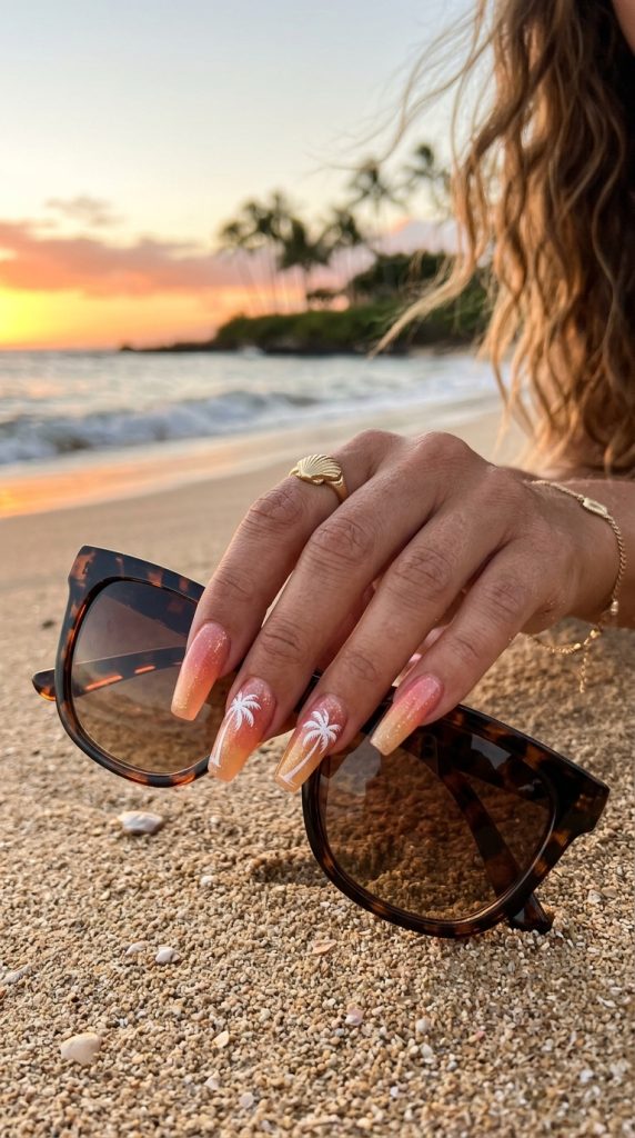 Beach Vacation Nails