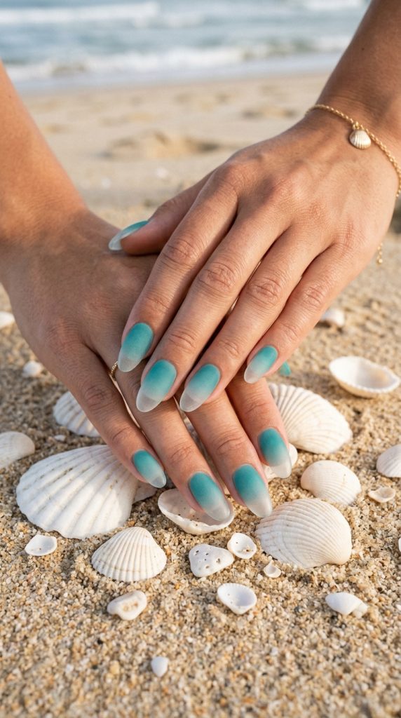 Sea Glass Nails