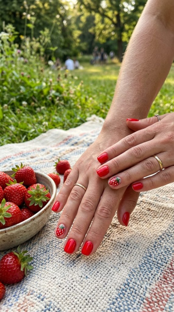 Red Summer Nails